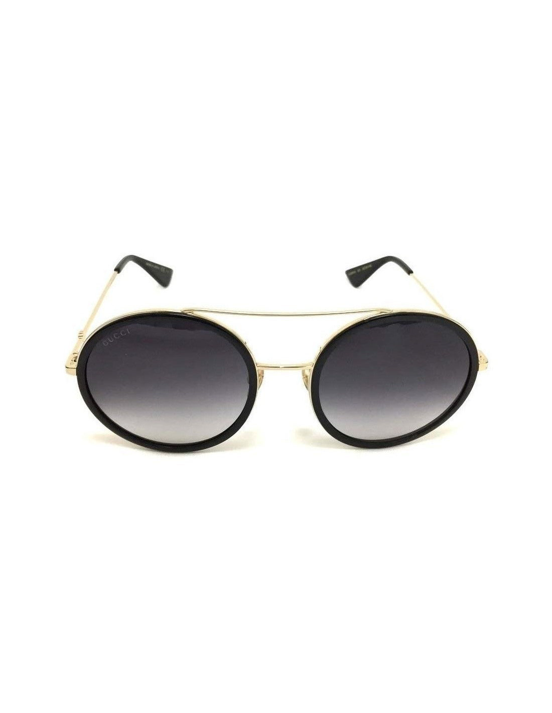 Gucci Gg0061s 001 Round Double Bridge Negro Nuevo Original
