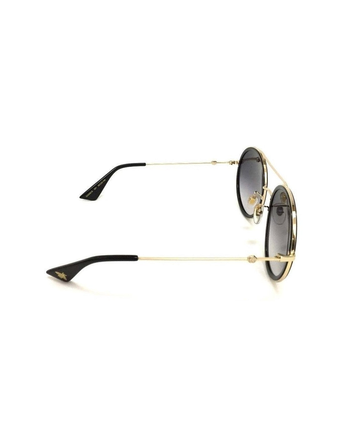 Gucci Gg0061s 001 Round Double Bridge Negro Nuevo Original