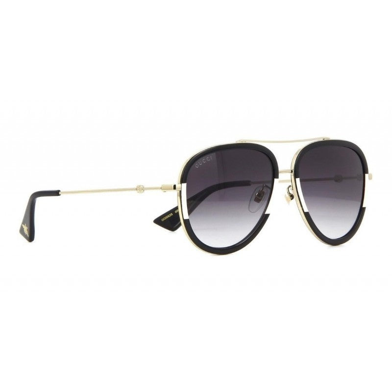 Gucci Gg0062s 006 Aviador Negro Degradado Blanco Original