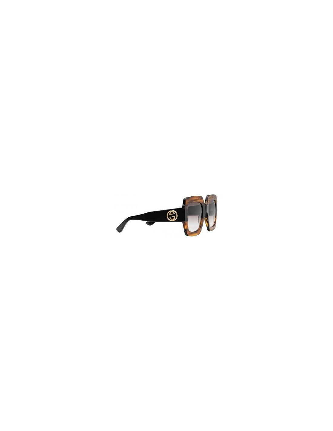 Gucci Gg0178s 004 Oversized Square Cafe Negro Degradado original