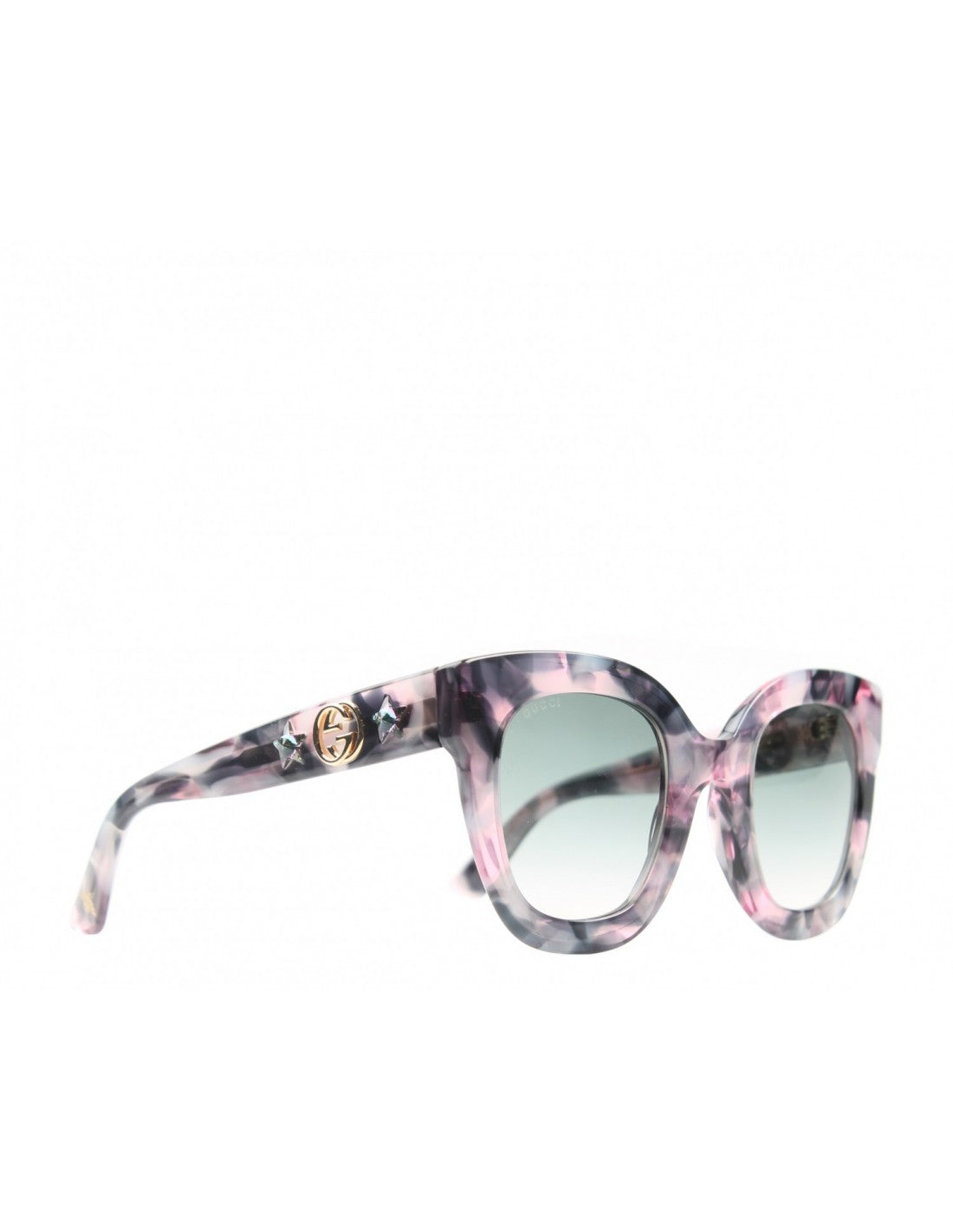 Gucci GG0208S 004 Square Oversized Rosa Azul degradado