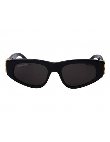 Balenciaga BB0095S 001 Square Eye Cat Black Gold