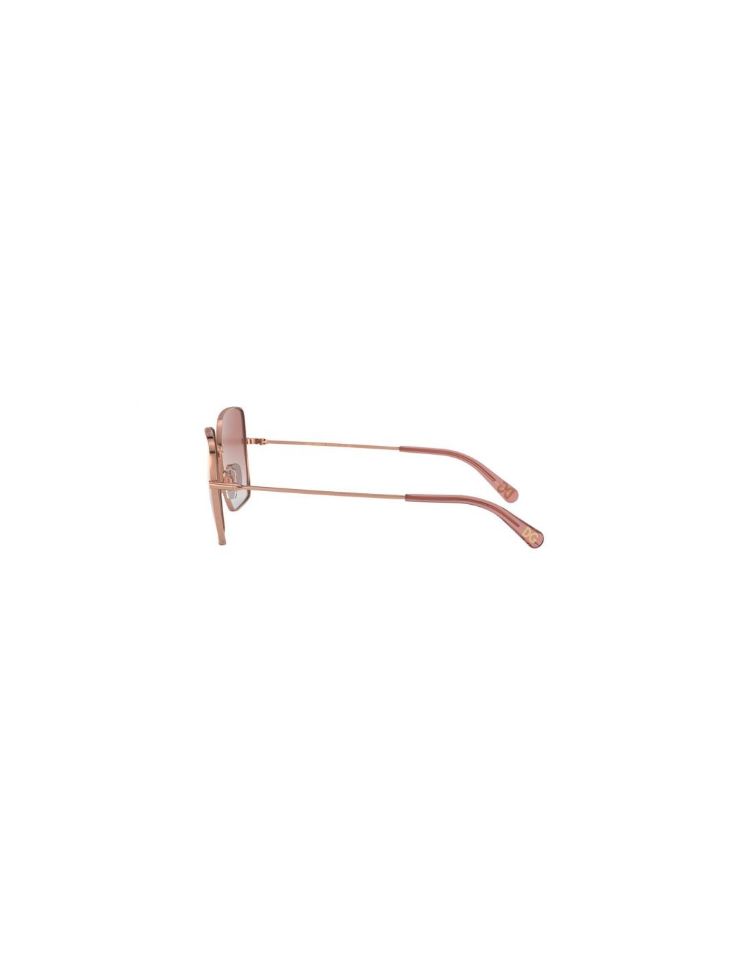 Dolce & Gabbana DG2242 12986F Square Shape Rosa Espejo Bronce