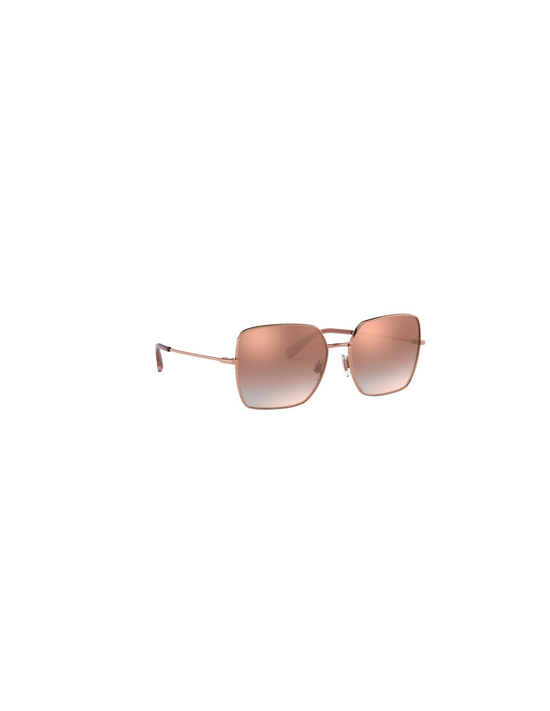 Dolce & Gabbana DG2242 12986F Square Shape Rosa Espejo Bronce