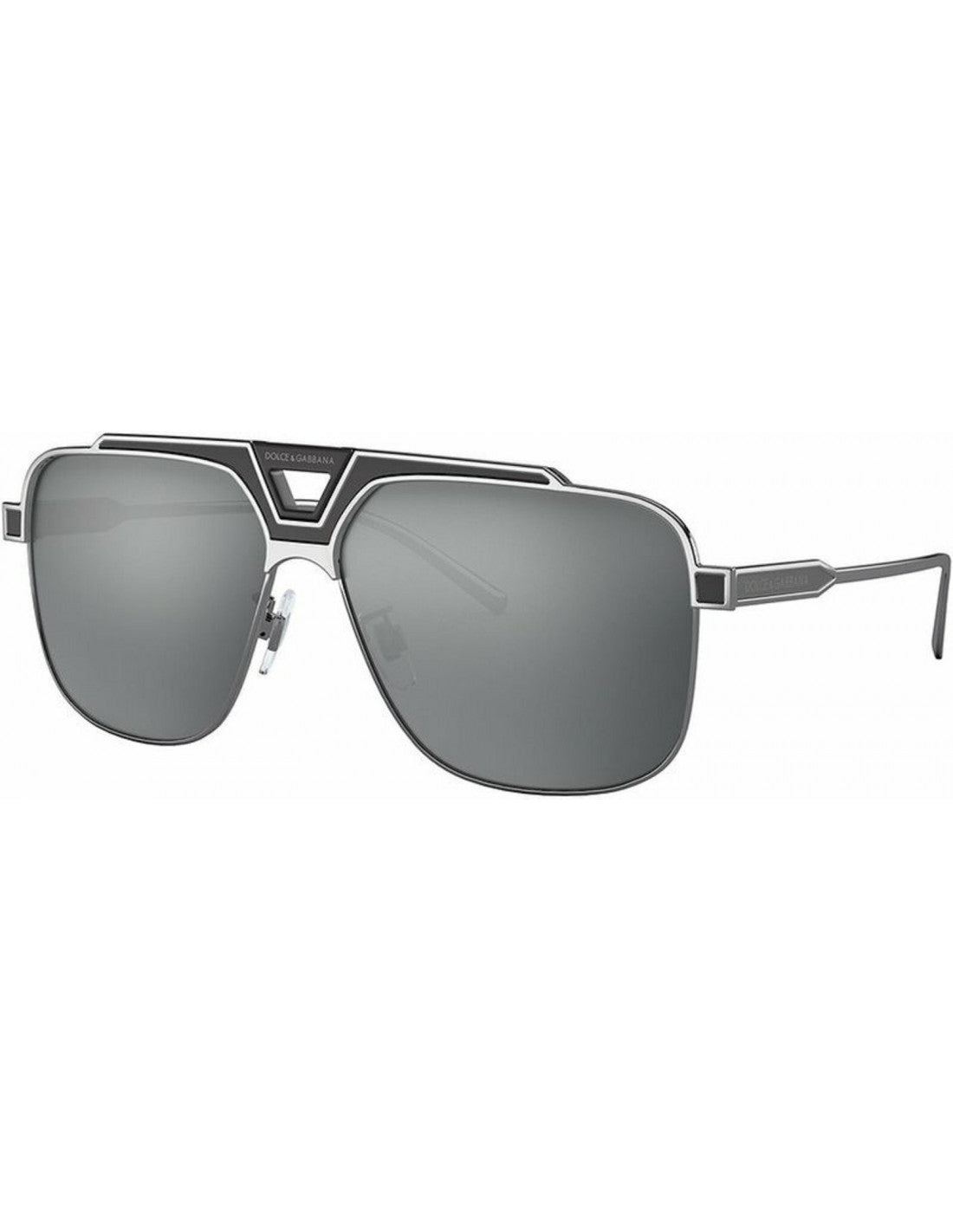 Dolce & Gabbana DG2256 1277/6G Aviator Square Plata Espejo