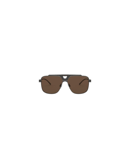 Dolce & Gabbana DG2256 1350/73 Aviator Square Cafe Gunmetal