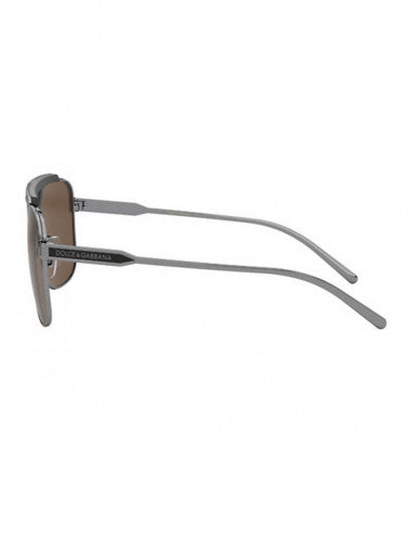 Dolce & Gabbana DG2256 1350/73 Aviator Square Cafe Gunmetal