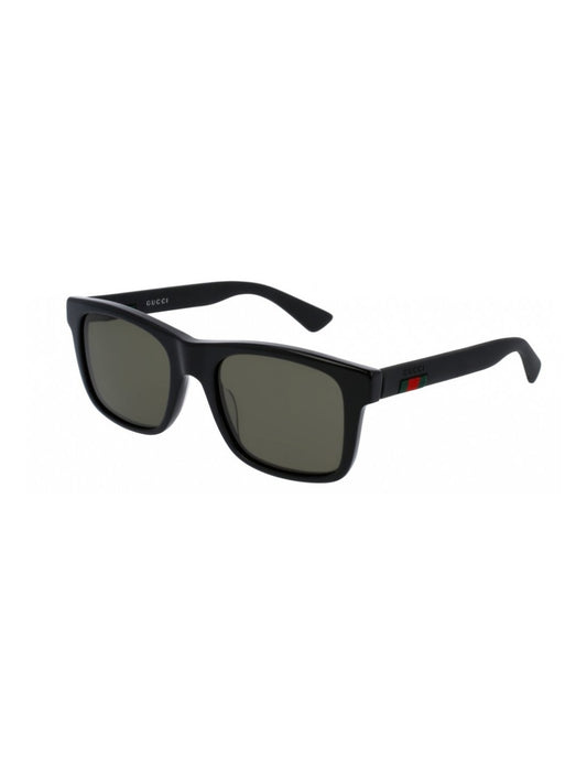 Gucci Gg0008S 001 Square Shape Acetato Negro Mate Original