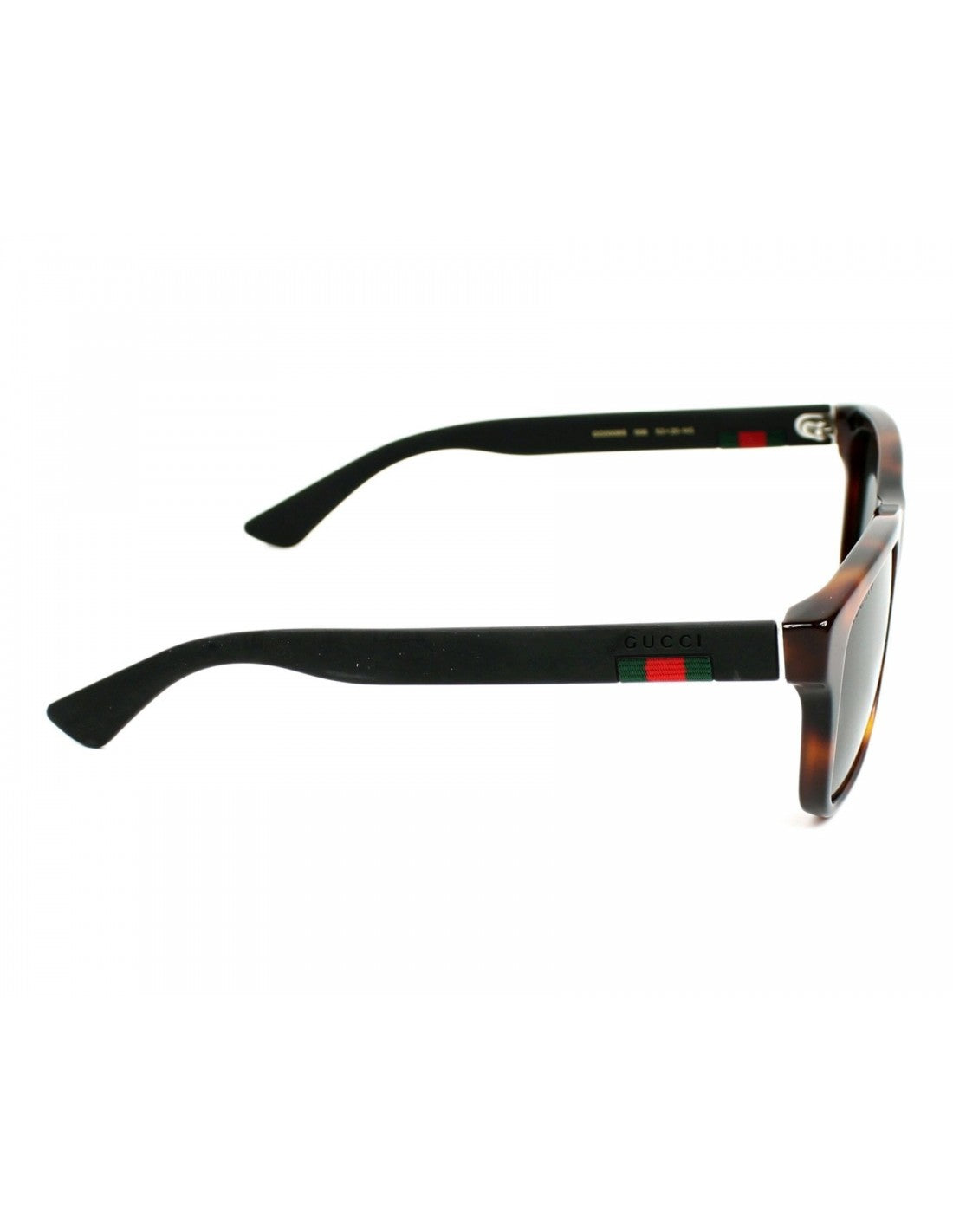 Gucci Gg0008S 006 Square Shape Acetato Carey negro Mate