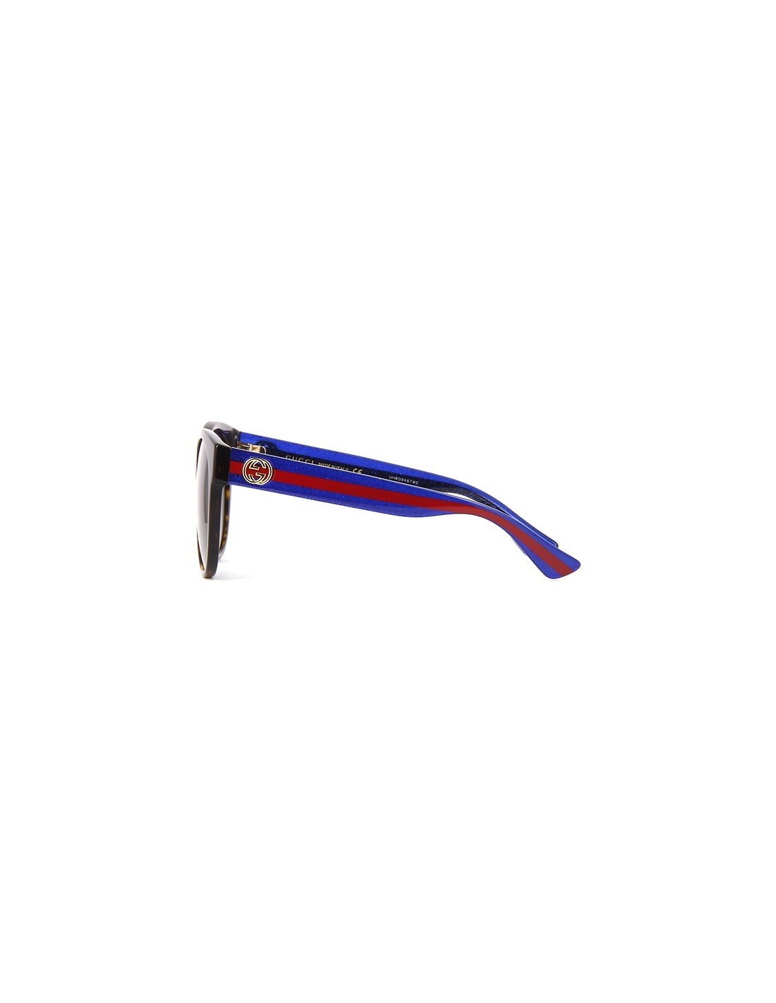 Gucci Gg0035s 004 Round Shape Cafe Degradado Carey Azul