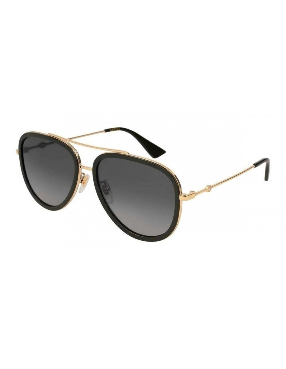 Gucci Gg0062s 007 Aviador Negro Degradado Dorado Original