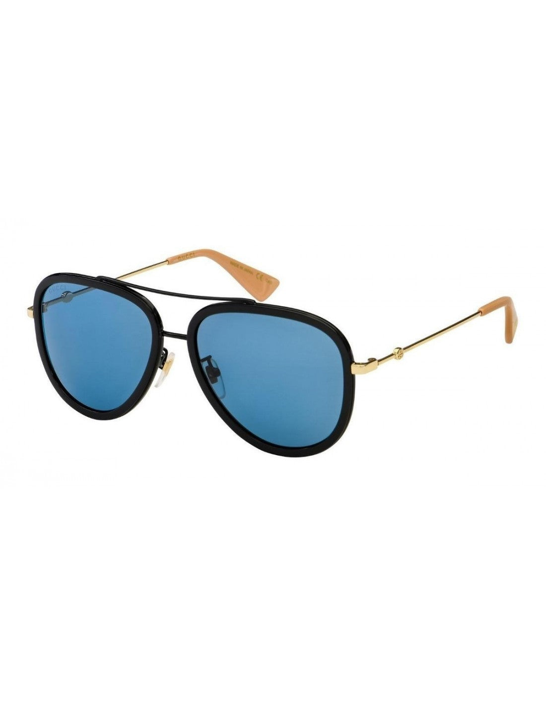 Gucci Gg0062s 017 Aviador Azul Transparente Negro Original
