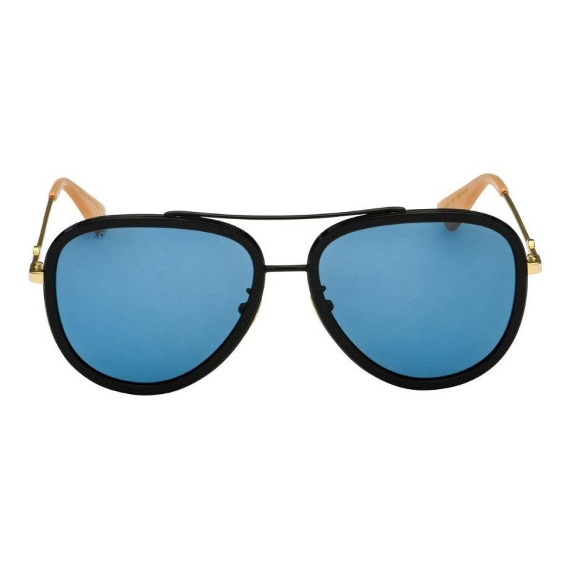 Gucci Gg0062s 017 Aviador Azul Transparente Negro Original