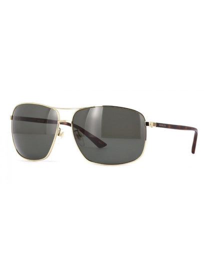 Gucci Gg0065sk 004 Aviador Gris Dorado Clasico Original Icon