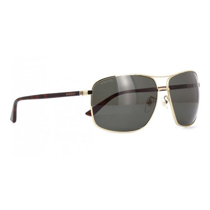 Gucci Gg0065sk 004 Aviador Gris Dorado Clasico Original Icon