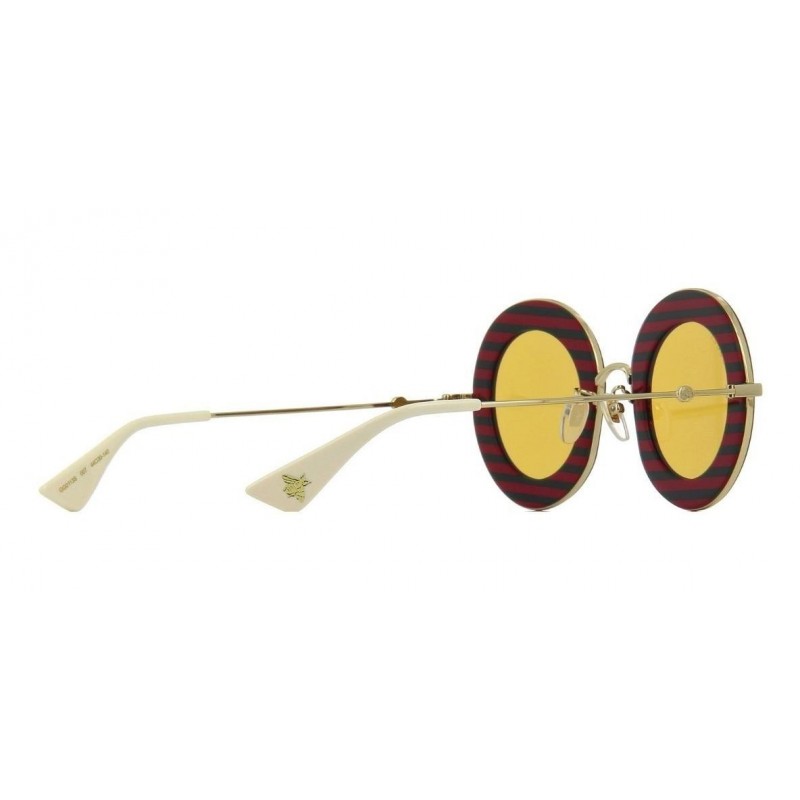 Gucci Gg0113s 007 Round Maison Del' Amour Rojo Amarillo Icon