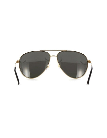 Gucci Gg0137s 002 Aviador Plata Espejo Dorado Original Gota