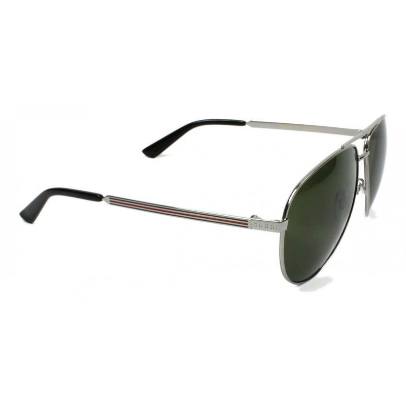 Gucci Gg0137s 003 Aviador Gris Plateado Clasico Original
