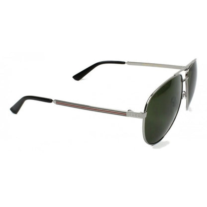 Gucci Gg0137s 003 Aviador Gris Plateado Clasico Original