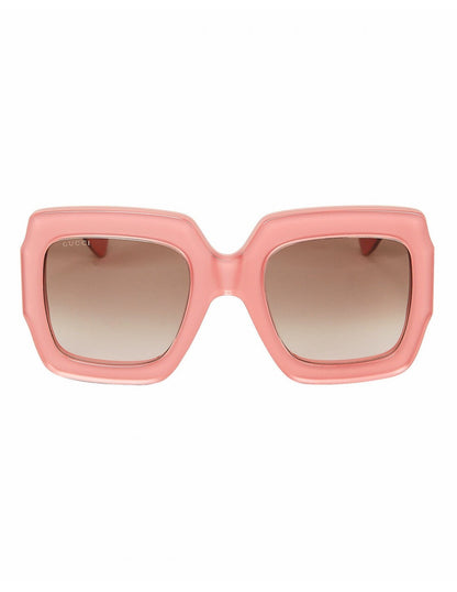Gucci Gg0178s 007 Oversized Square Terracota Cafe degradado Original