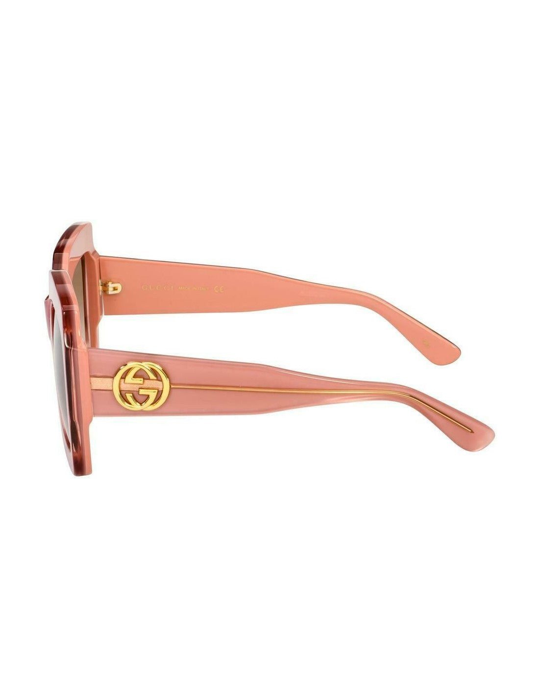 Gucci Gg0178s 007 Oversized Square Terracota Cafe degradado Original