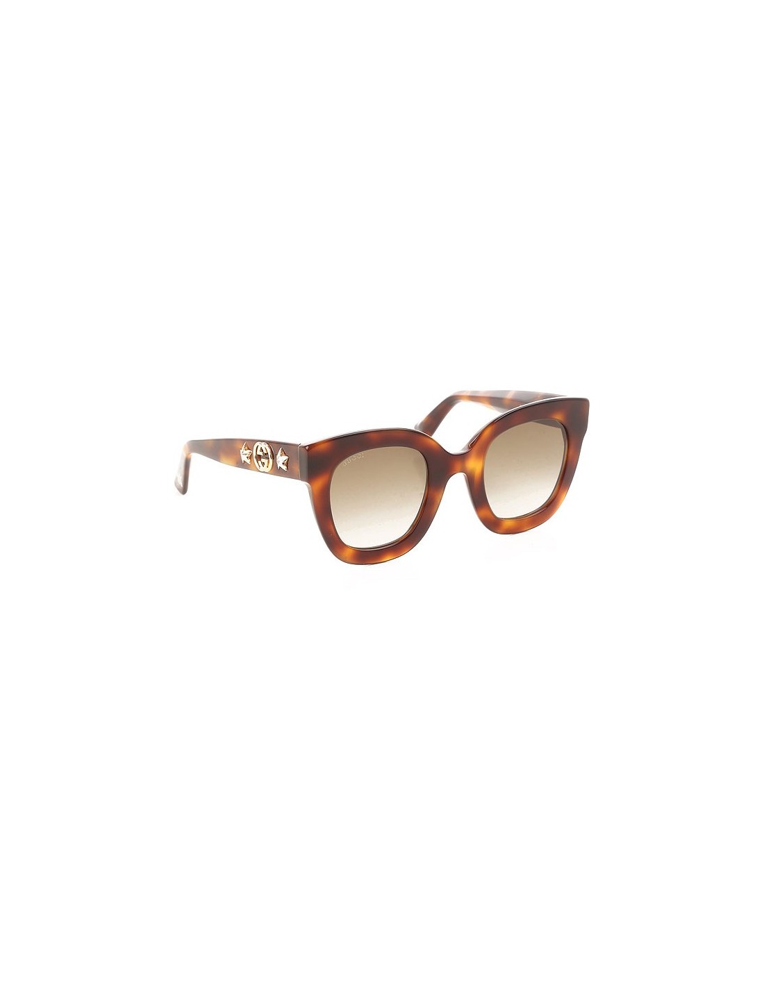 Gucci GG0208S 003 Square Oversized Carey Cafe Degradado