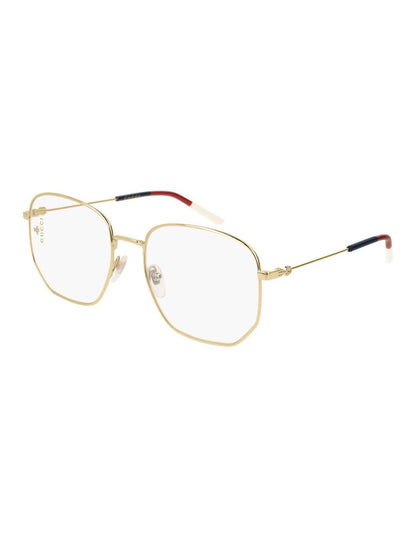 Gucci GG0396O 002 Hexagonal Dorado Blanco rojo Original