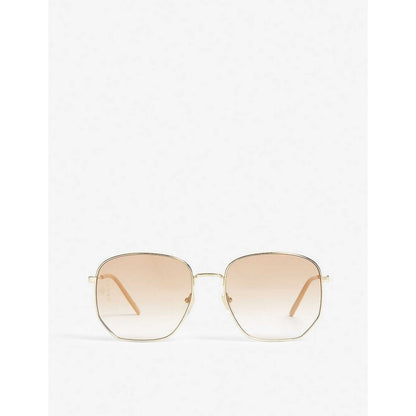 Gucci GG0396S 003 Hexagonal Cafe degradado Dorado