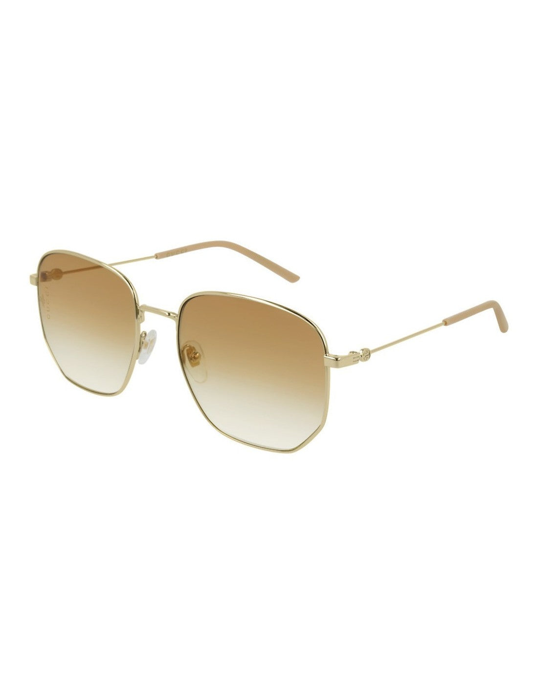 Gucci GG0396S 003 Hexagonal Cafe degradado Dorado