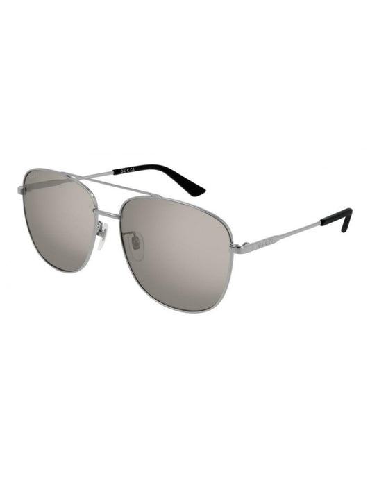 Gucci Gg0410sk 002 Aviator Gris Plateado Original Gota Icon