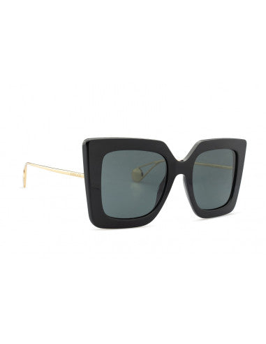 Gucci GG0435S 001 Square Shape Black Grey