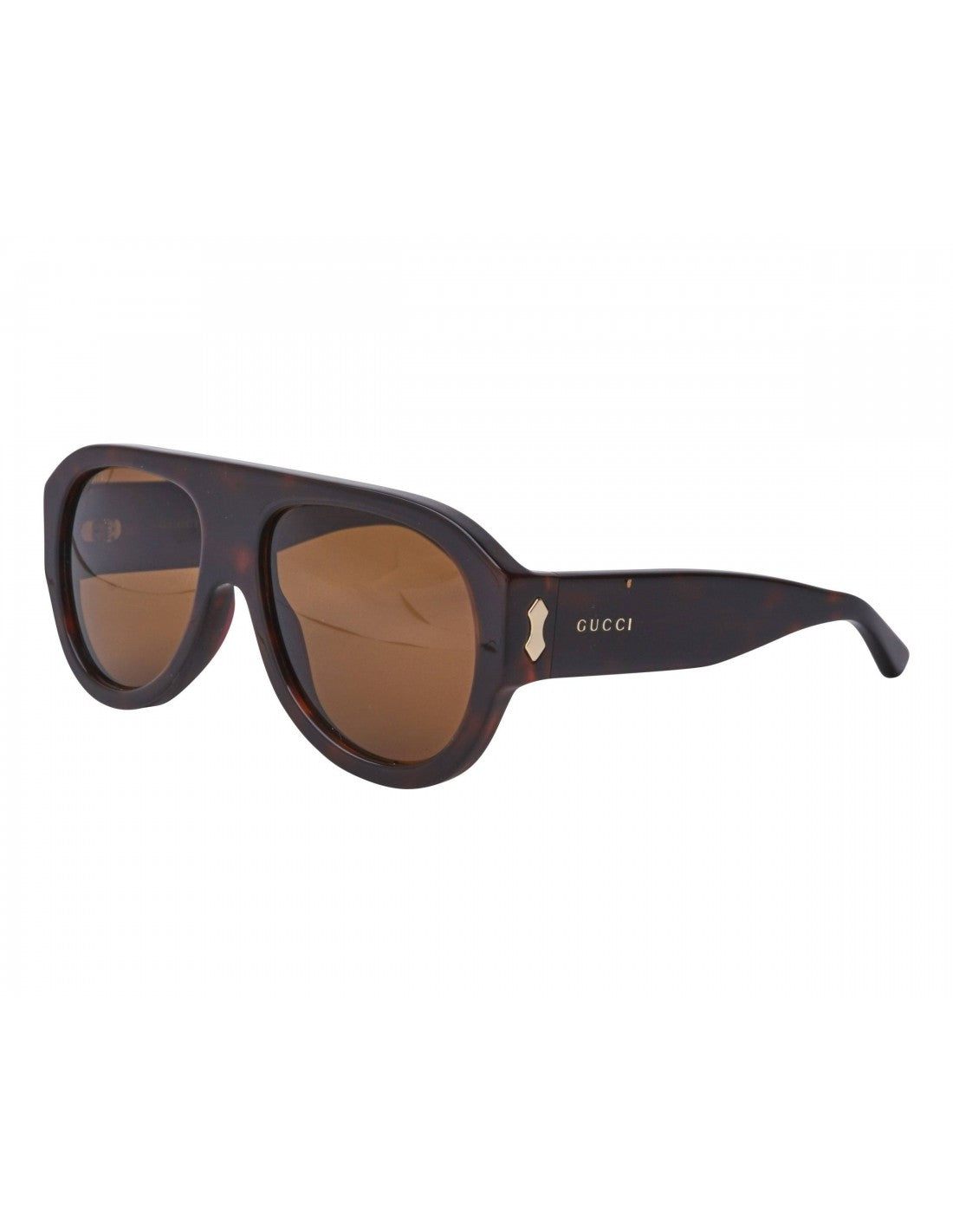 Gucci GG0668S 003 Aviator Square Acetato Carey Cafe