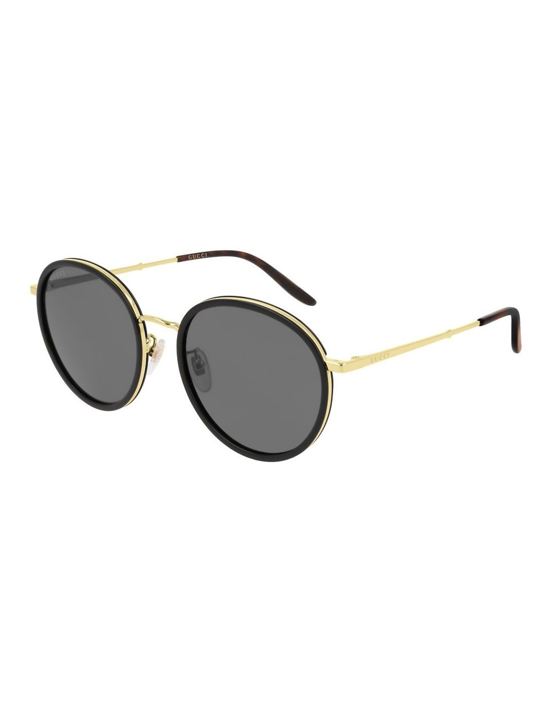 Gucci Gg0677SK 001 Round Metal Negro Dorado Original