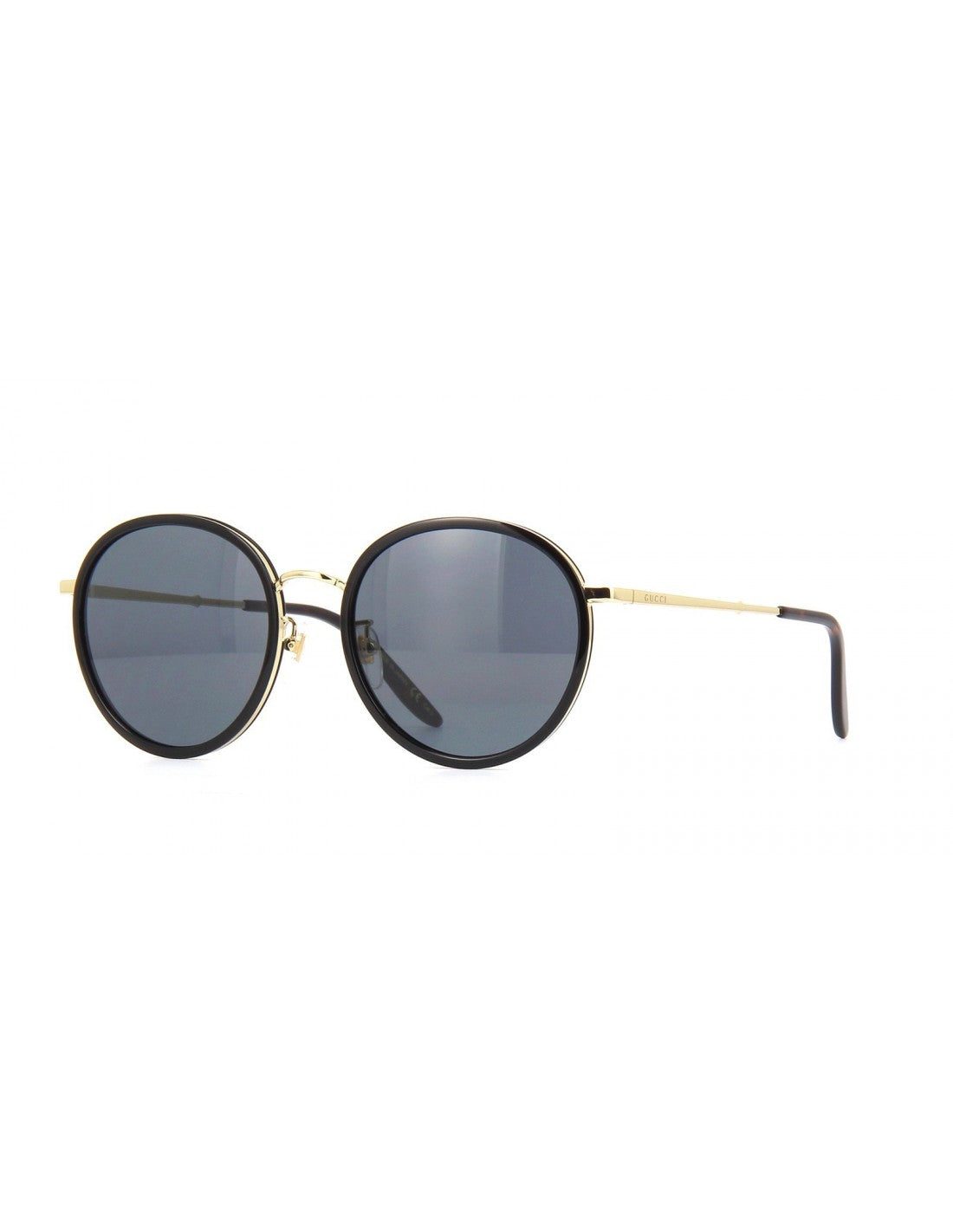 Gucci Gg0677SK 001 Round Metal Negro Dorado Original