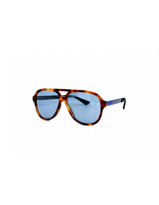 Gucci Gg0688S 004 Aviator Metal Carey Azul Original