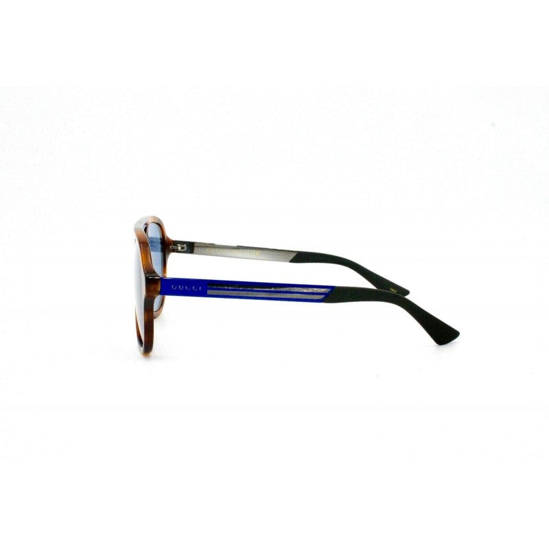 Gucci Gg0688S 004 Aviator Metal Carey Azul Original