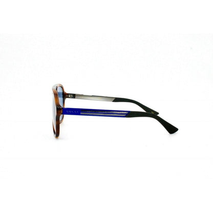 Gucci Gg0688S 004 Aviator Metal Carey Azul Original