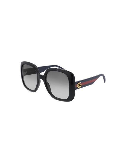 Gucci GG0713S 001 Square Shape Gris Degradado Azul