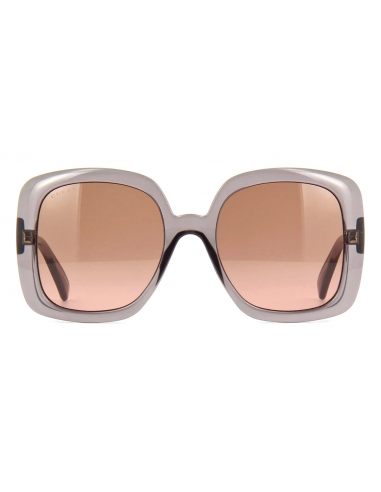 Gucci GG0713S 004 Square Shape Gray Brown Shaded