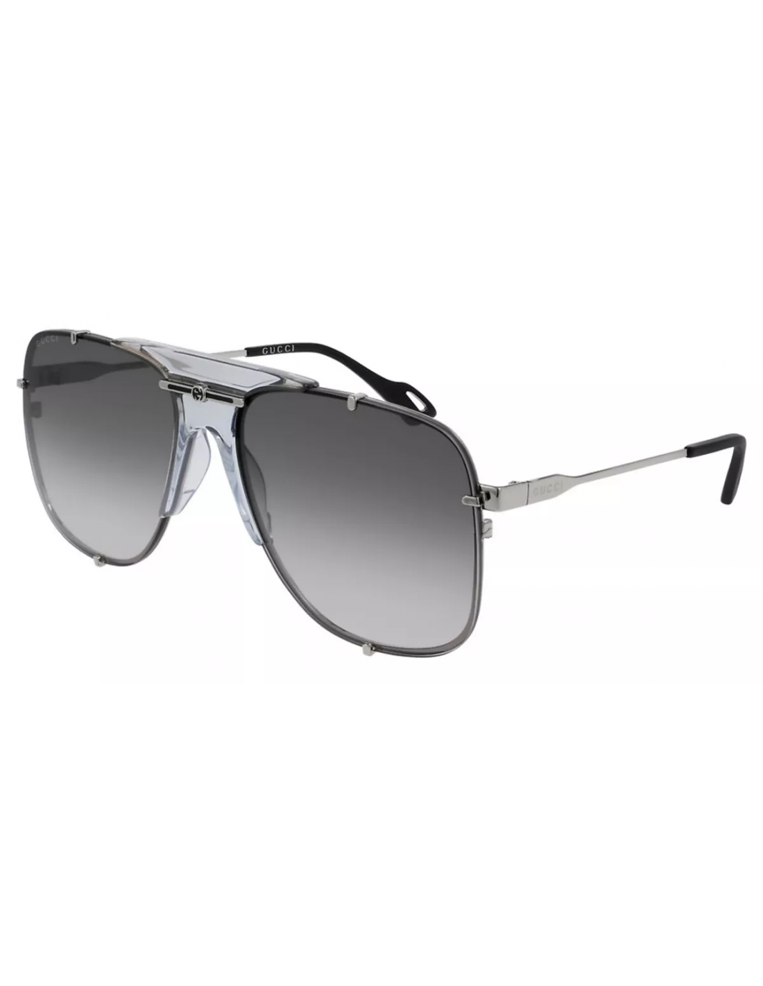 Gucci GG0739S 001 Square Shape Aviator Gris Degradado