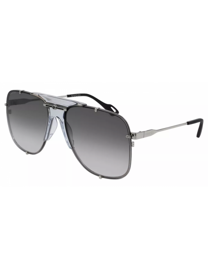 Gucci GG0739S 001 Square Shape Aviator Gris Degradado