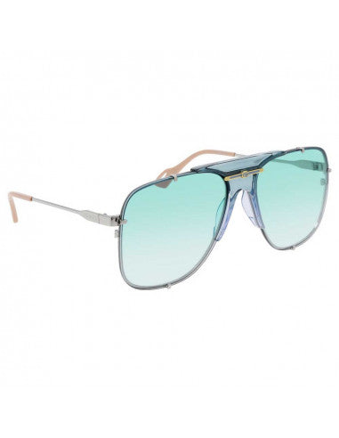 Gucci GG0739S 003 Square Shape Aviator Azul Dorado