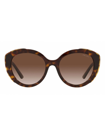 Prada SPR 01Y 2AU-6S1 Square Shape Cafe Degradado Carey