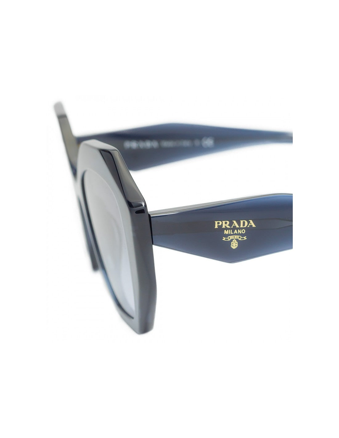 Prada SPR 16W 08Q-08I Square Shape Azul transparente