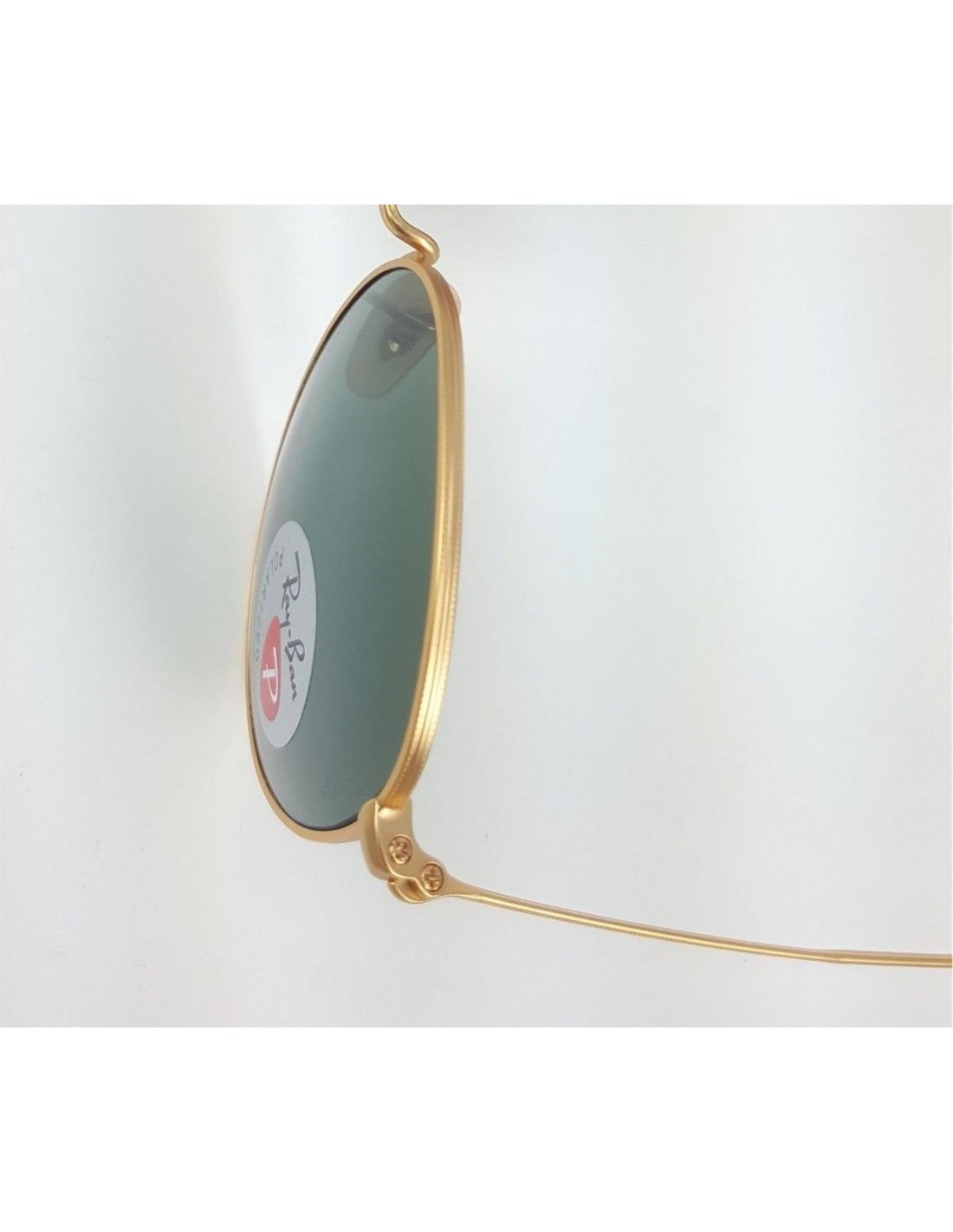 Ray Ban Rb3447 112/58 Round Metal Dorado Polarizado Chico 47mm