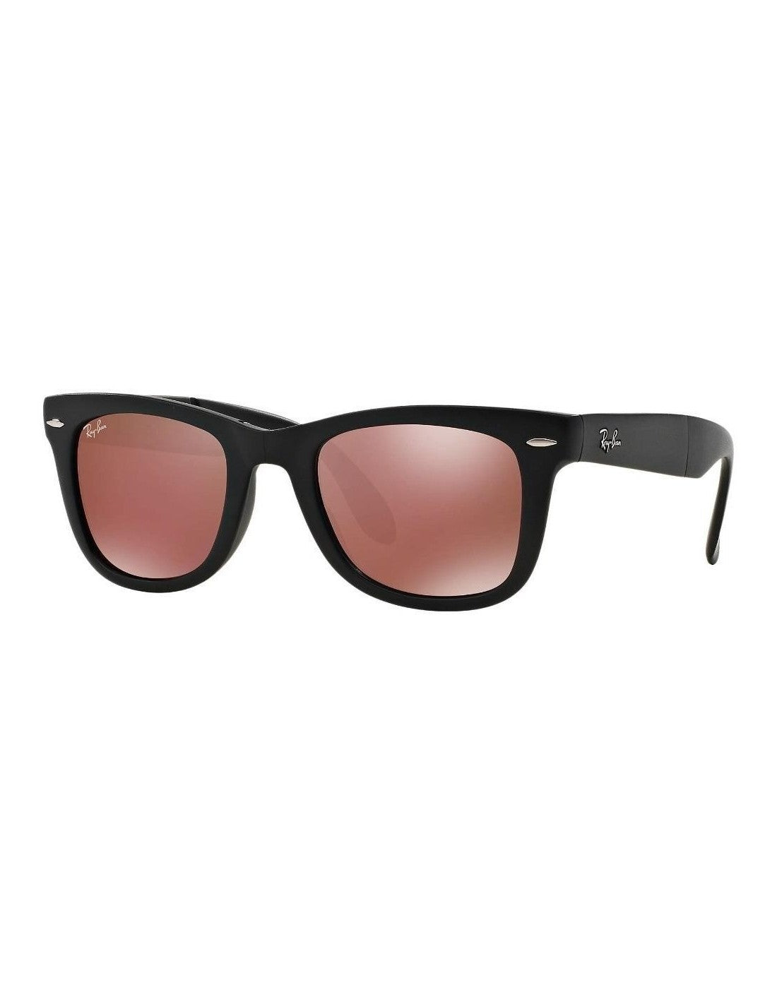 Ray Ban Rb4105 601s/2k Wayfarer Folding Vino espejo Negro