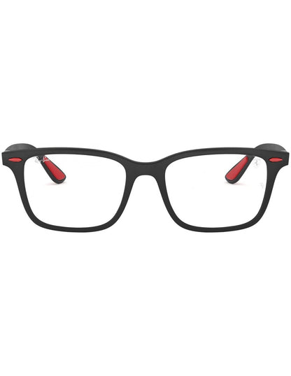 Ray Ban Rb7144M F602 Oftalmico Square Scuderia Ferrari Negro Rojo